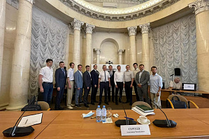 Заведующий кафедрой ВолгГТУ, Лидер России-2019 М.В. Щербаков присутствовал на деловом завтраке с Президентом РАН А.М. Сергеевым