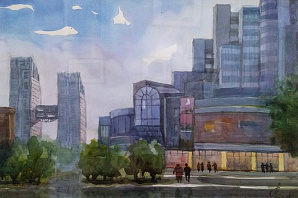 Творческая встреча с Анатолием Перехоженцевым на его персональной выставке живописи и графики «Зарисовки на досуге»