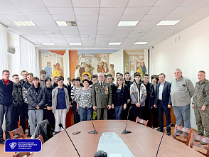 Студенты ВолгГТУ встретились с ветераном боевых действий О.А. Беликовым