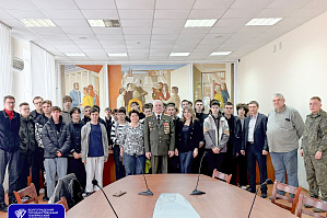 Студенты ВолгГТУ встретились с ветераном боевых действий О.А. Беликовым