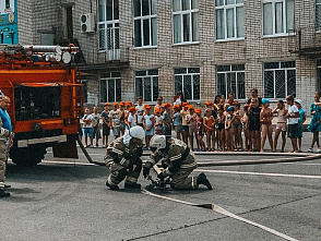 Добровольцы ИАиС напомнили детям о правилах пожарной безопасности