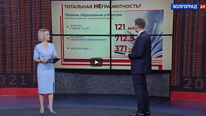 ГТРК «Волгоград-ТРВ»: Ток-шоу «Общественная экспертиза». Тотальная НЕграмотность? 
